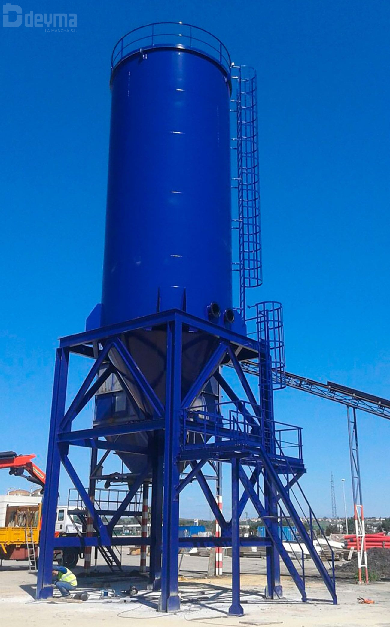 Silo de almacenamiento de fangos Deyma La Mancha