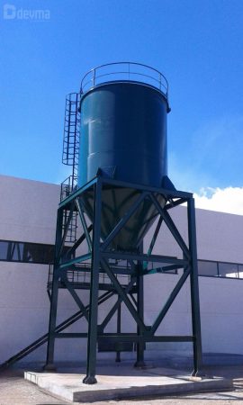 Silo de almacenamiento de fangos Deyma La Mancha